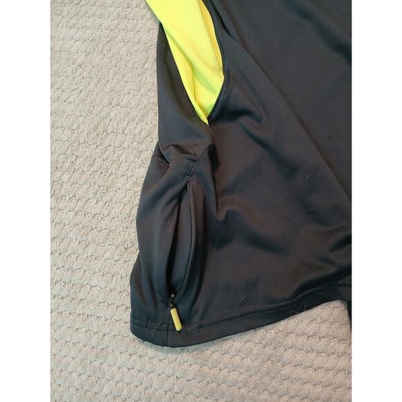 Russell Athletic Shirt XL Black Lime Short Sleeve Dri-Power Cool Force Biking - Picture 5 of 16